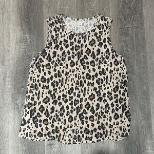 Chic Leopard Print Tank Top